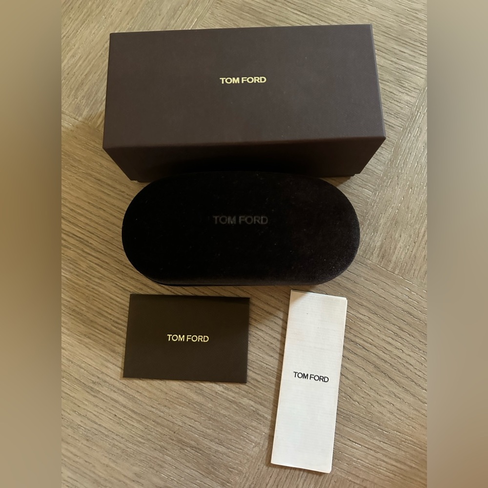 Tom Ford Sunglass Box Velvet Holder & Info Booklet